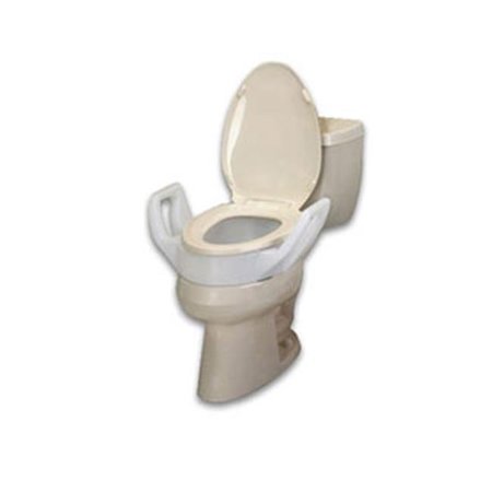 ABLEWARE Ableware Bath Safe Elevated Toilet Seat With Elongated Arms Ableware-725753311